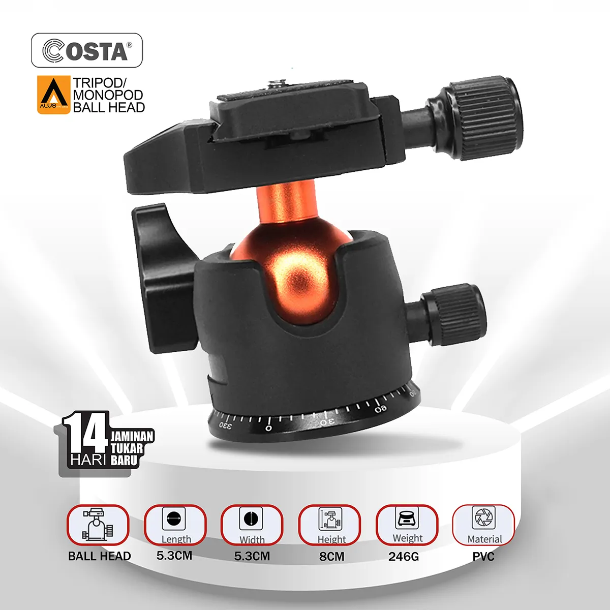 COSTA Alus-B Ballhead / Tripod head