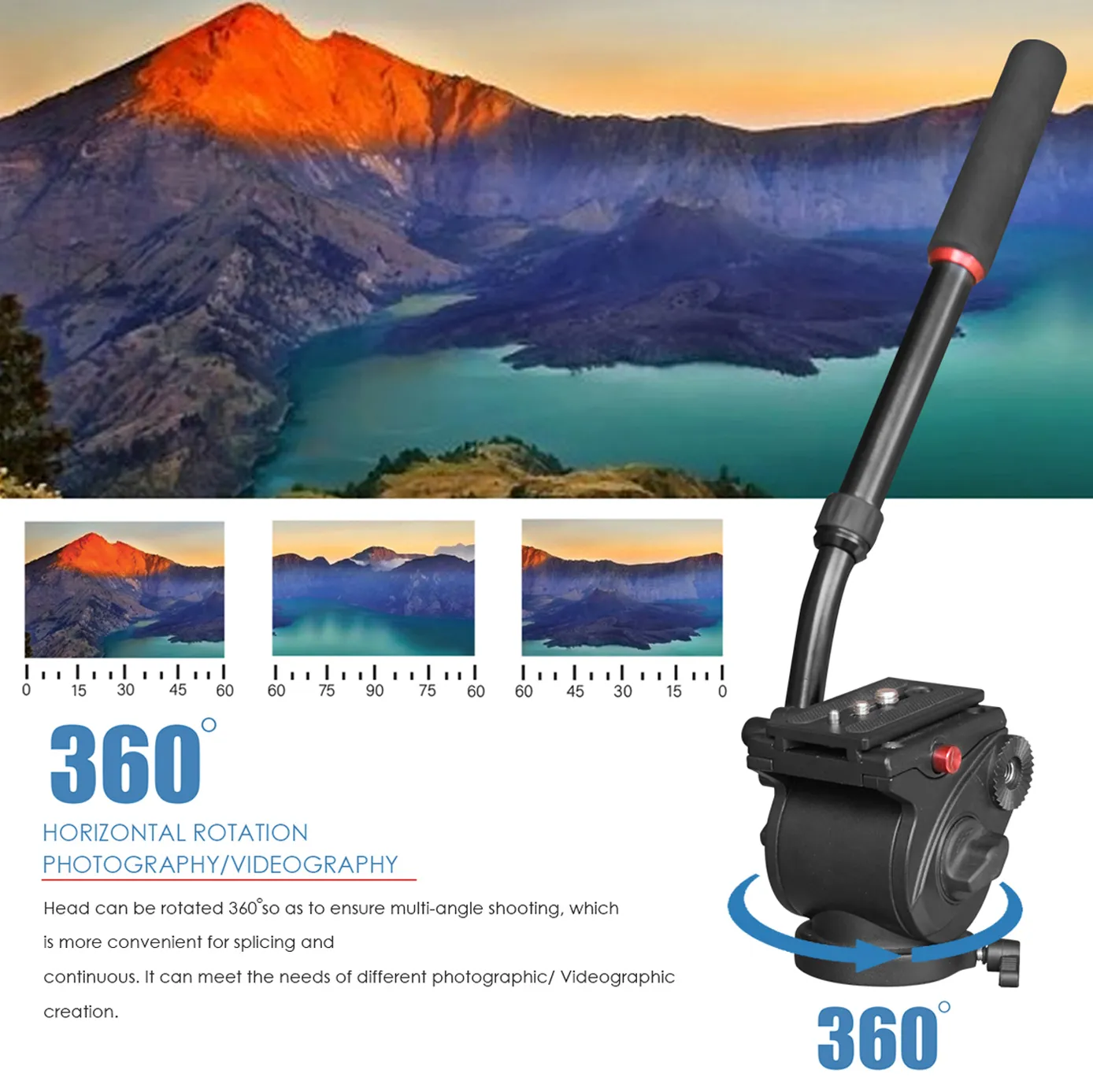 COSTA Alus-F05M Fluid Head Tripod