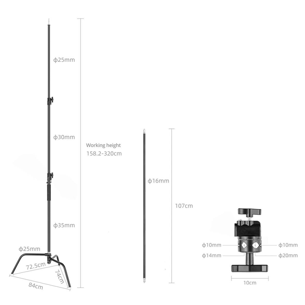 COSTA CS-330 C Stand Light Black Edition