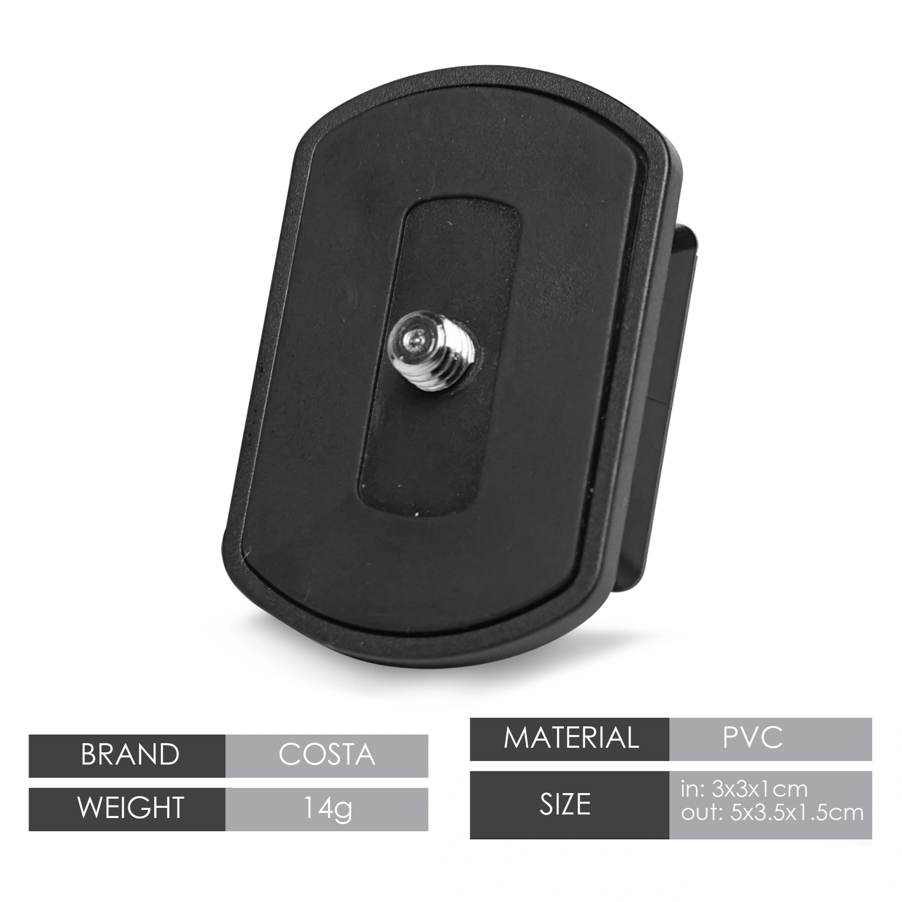 COSTA QP-01 Quick Release Plate Replacement (For COSTA Flango 510)