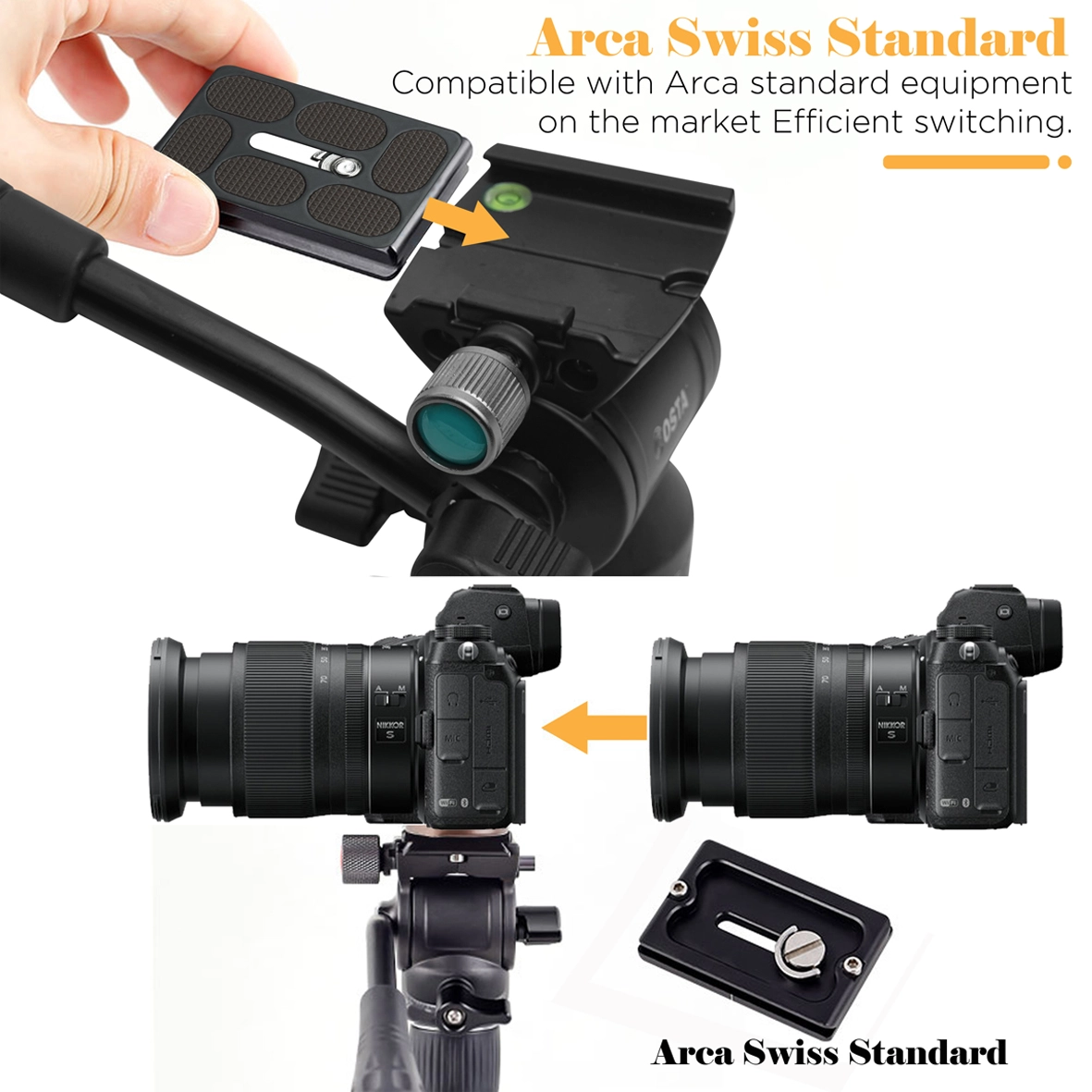 COSTA QP-03 Quick Release Plate Metal (Khusus Tripod Alus F02M)