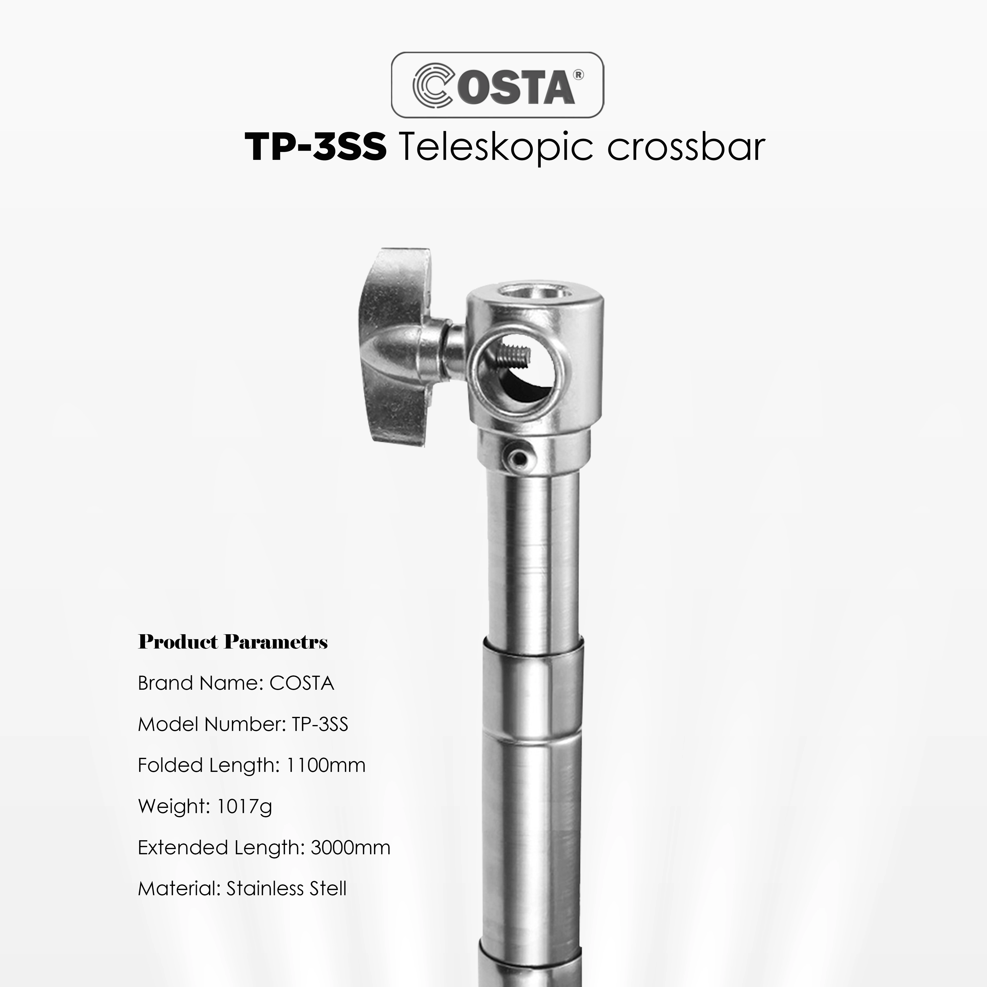 COSTA TP-3SS Telescopic Pole Background - Chrome