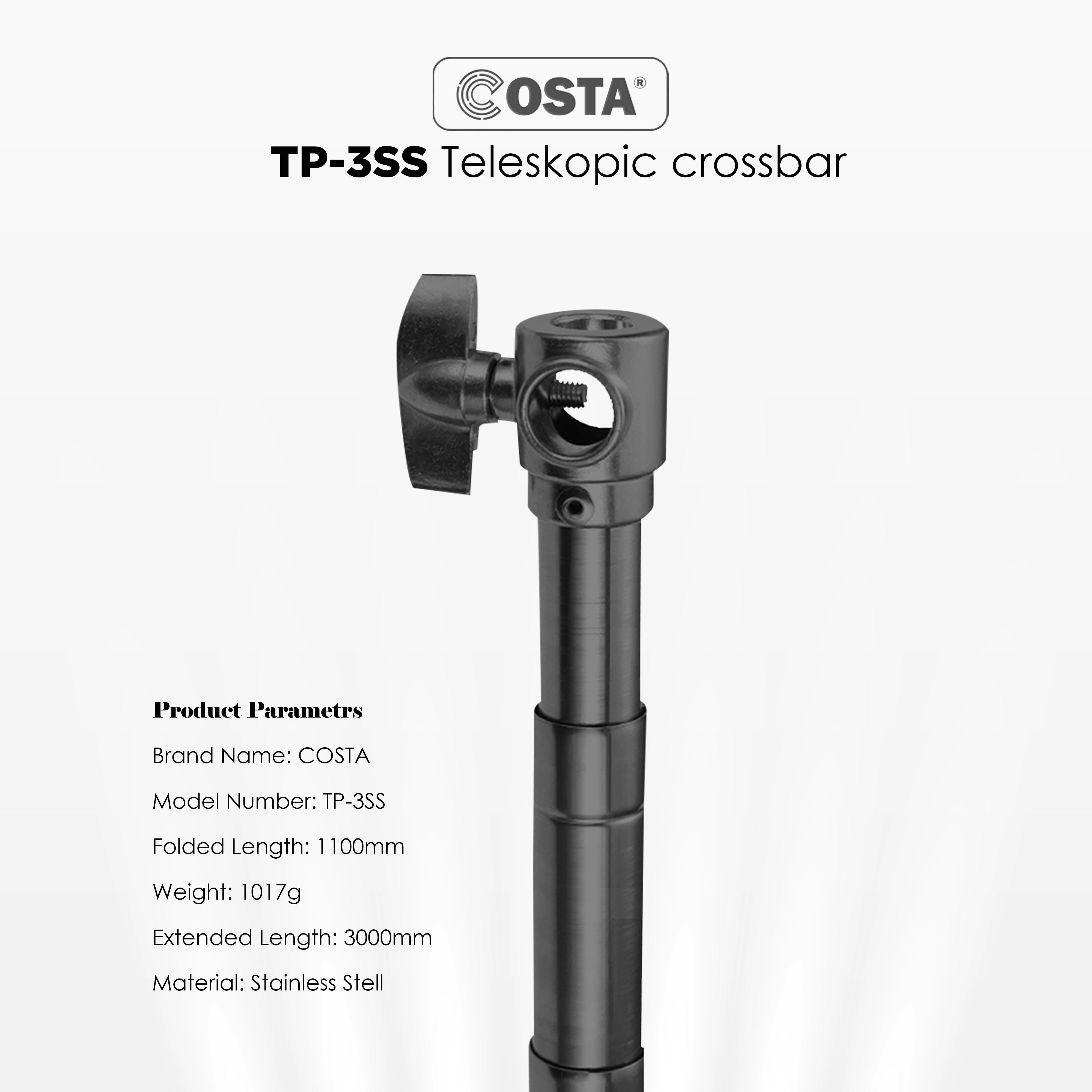 COSTA TP-3SS Telescopic Pole Background - Black