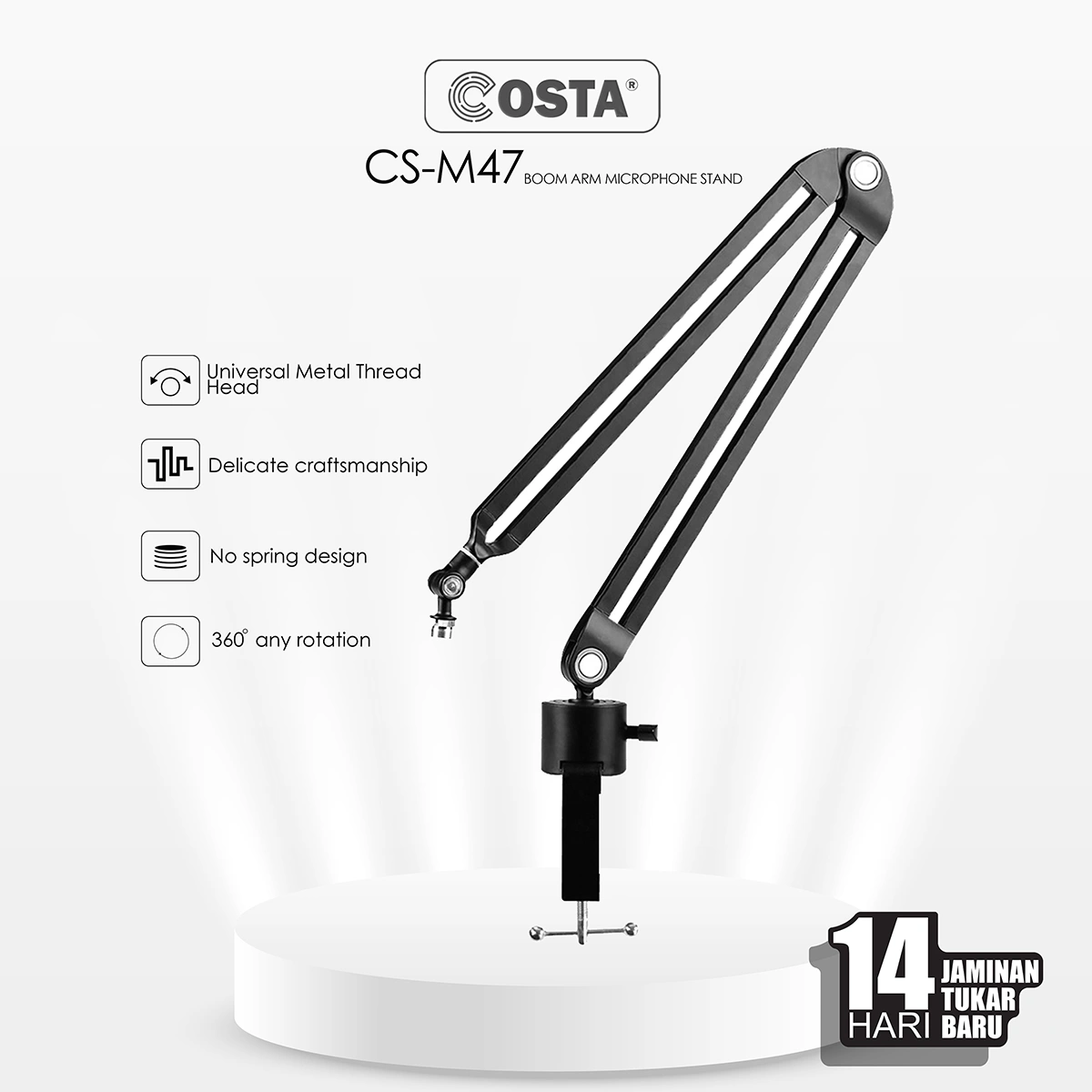 COSTA CS-M47 Boom Arm Microphone