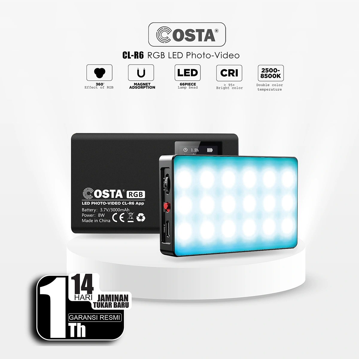 COSTA CL-R6 LED App RGB Light