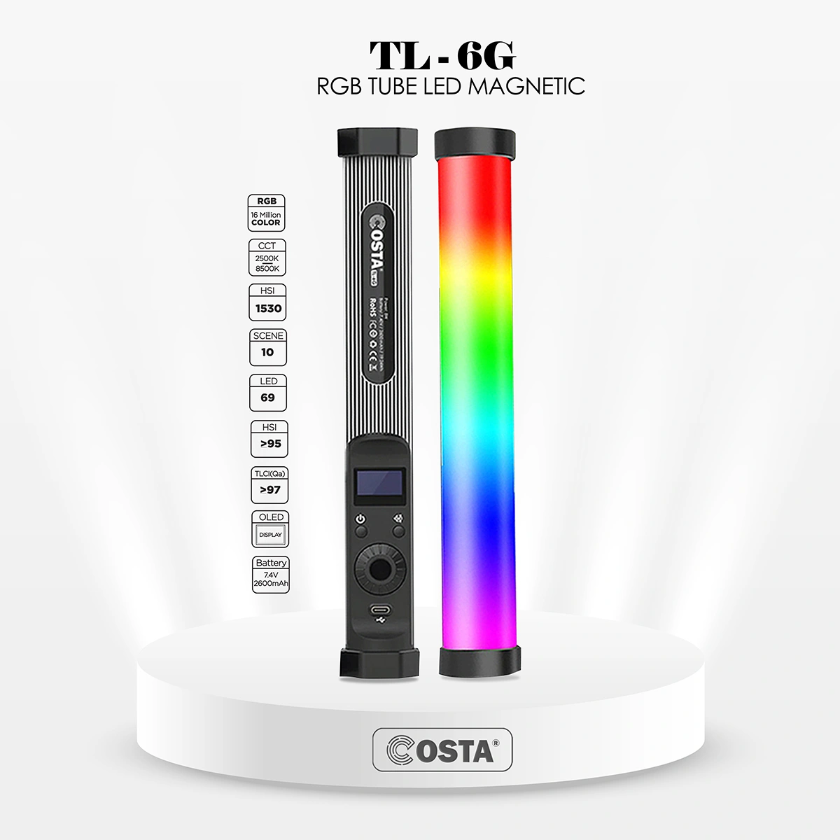 COSTA TL-6G App RGB Tube Light