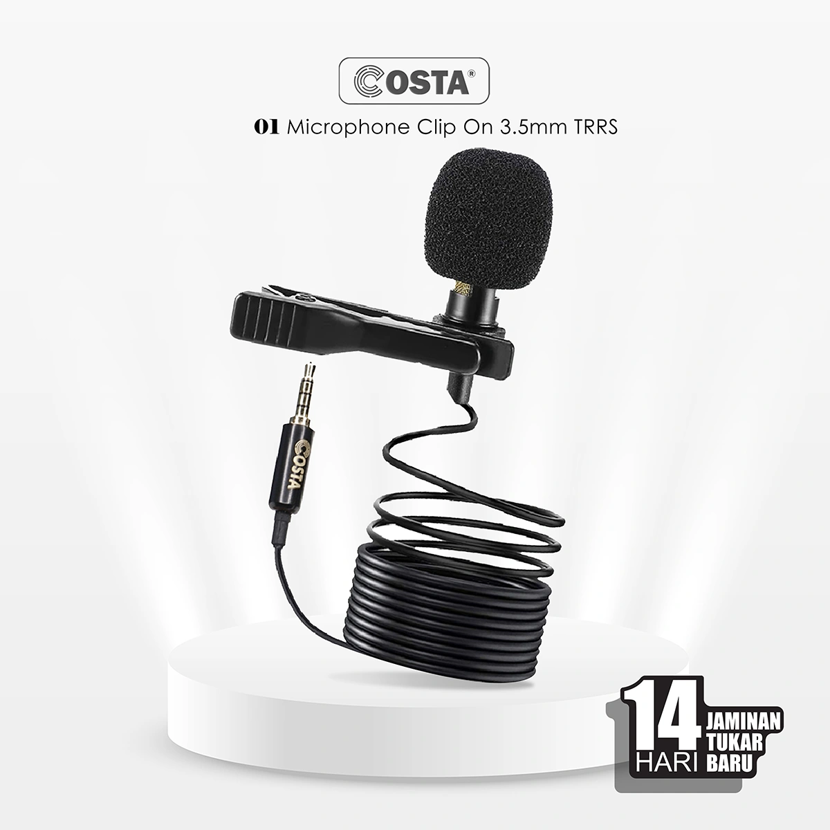 COSTA Mic 01 Microphone Clip On Lavalier