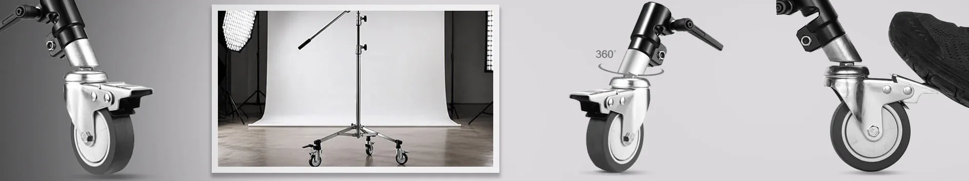 Wheels Light stand