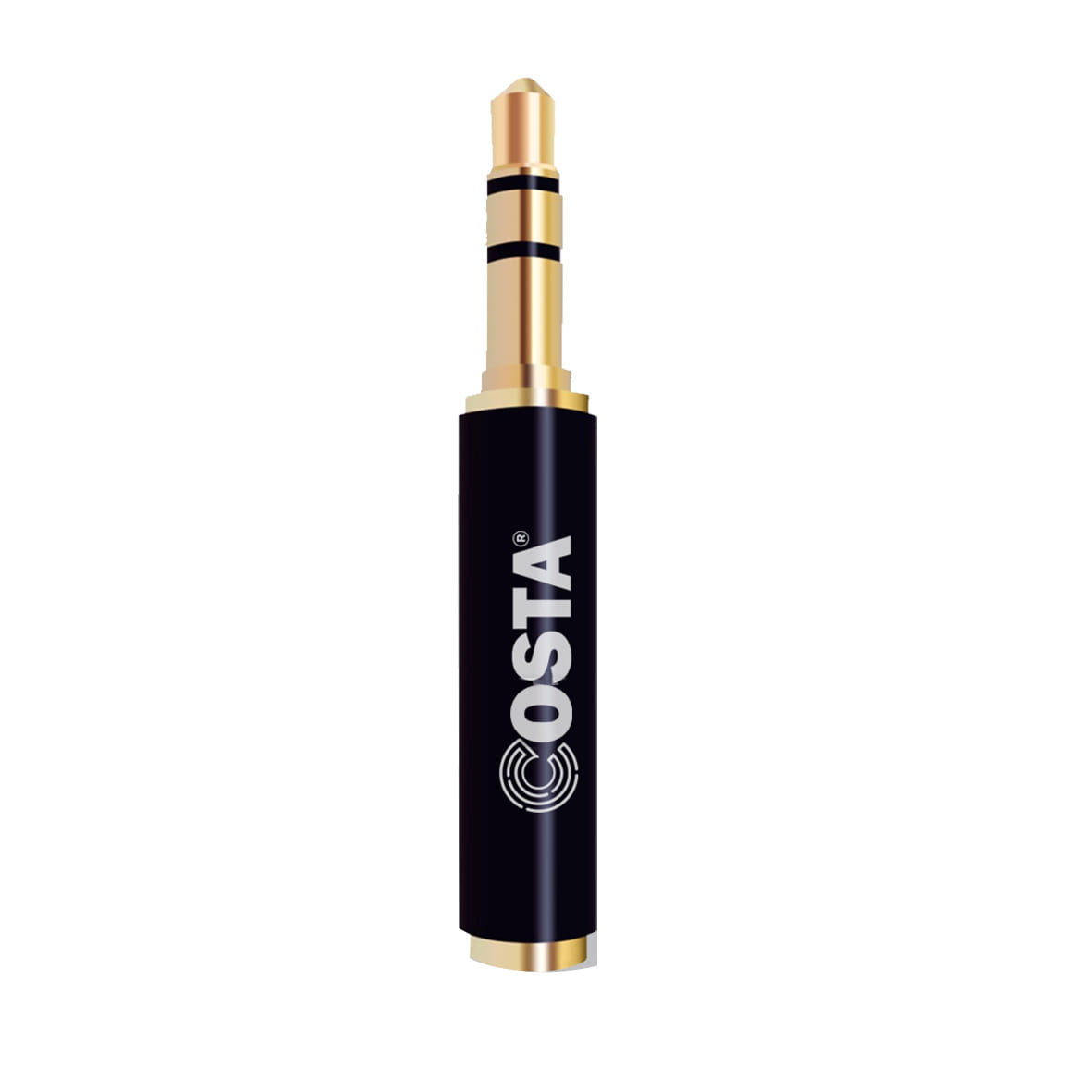 COSTA 3.5mm Gold-Plated Audio Adapter Converter TRS Male to TRRS Female Microphone Jack