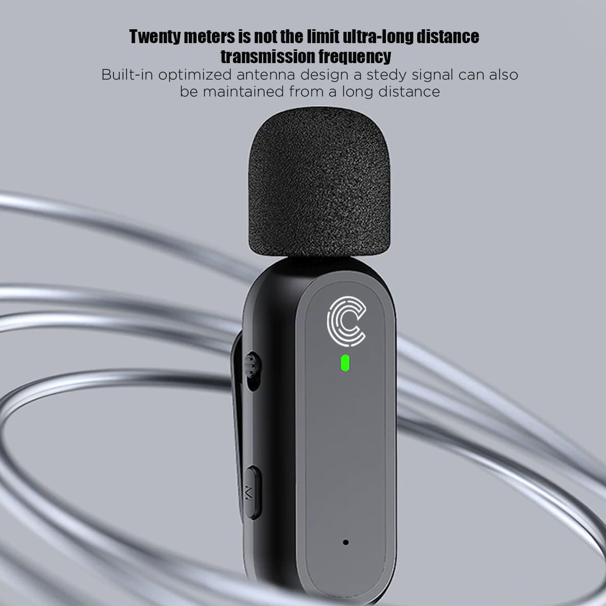 COSTA Single Wireless Lavalier Microphone 2.4GHz for iPhone Lightning (1TX)