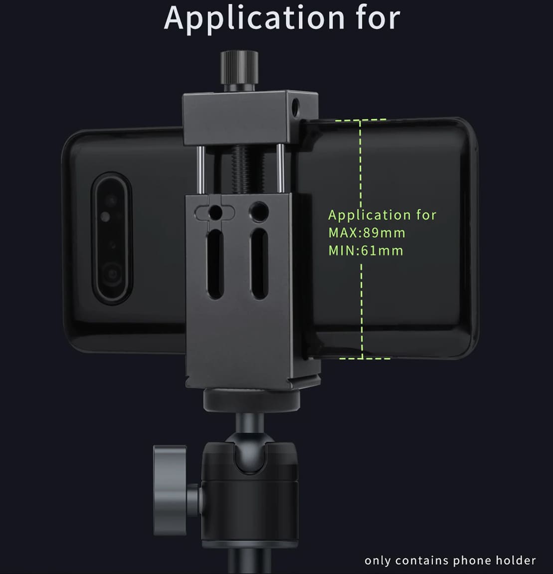 COSTA PH-10 CNC Aluminum Phone Holder - Titanium Grey