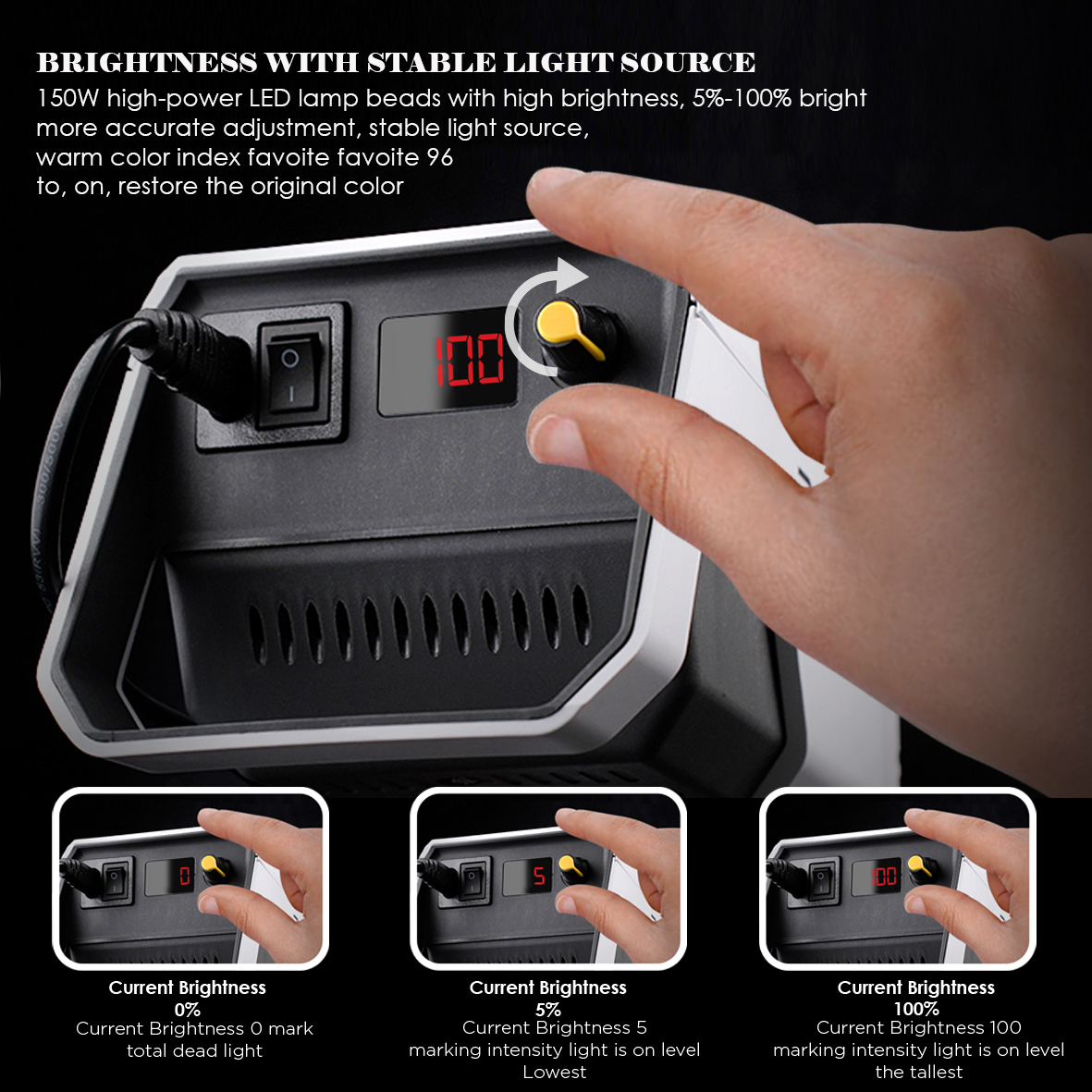 COSTA i-Luma 150 COB LED Video Light Complete Studio Continuous Lighting Kit COMBO 2