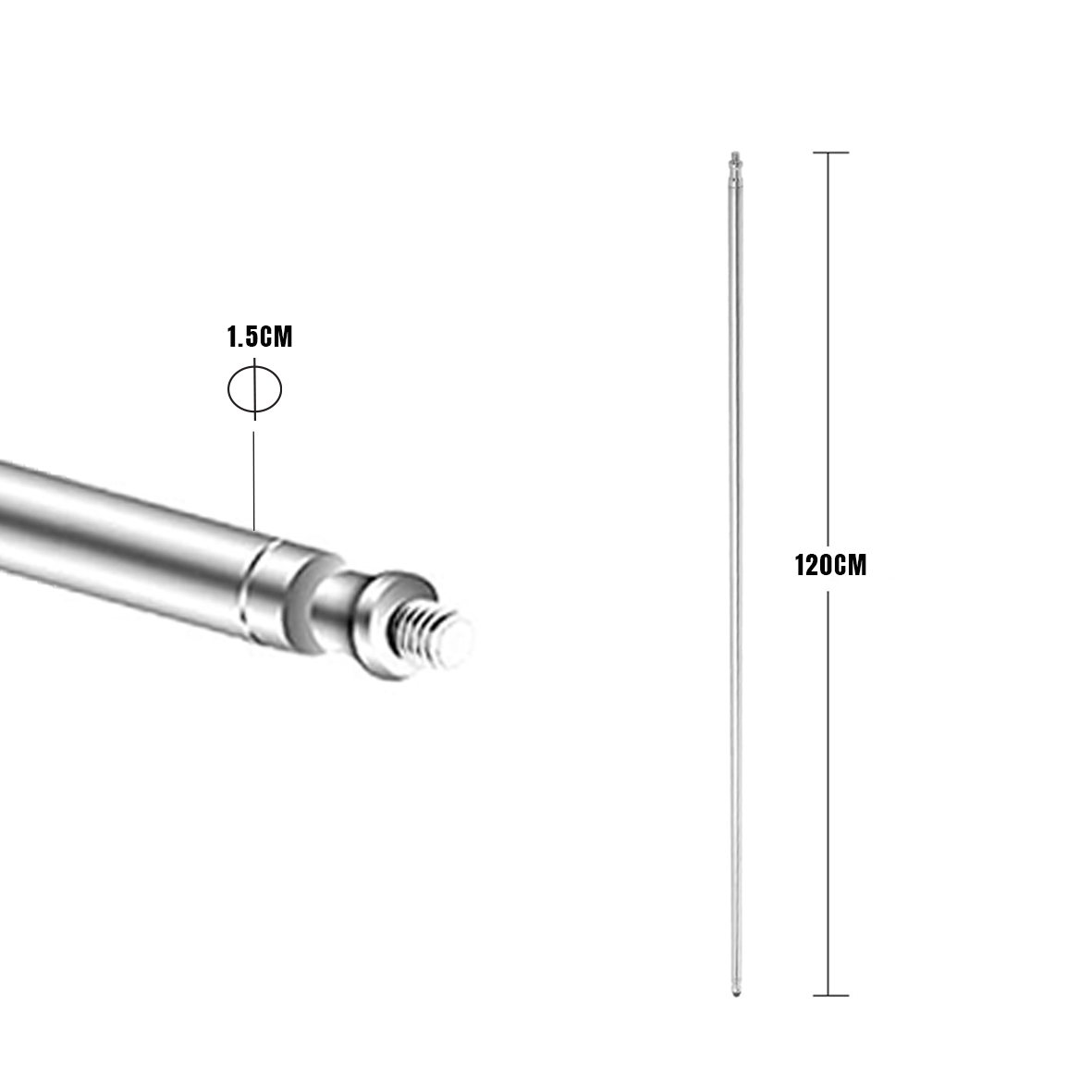 COSTA Heavy Duty Stainless Steel Boom Arm Extension Mount for Studio Equipment
