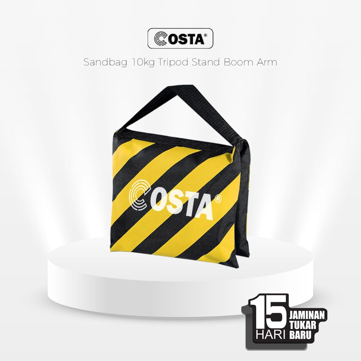 Costa Sandbag / Tas Pemberat 10kg Stand Tripod Boom Arm Studio Fotografi - Kuning