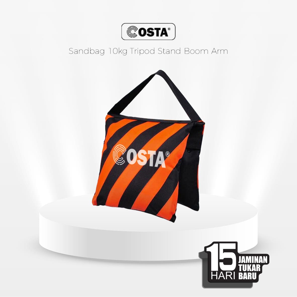 Costa Sandbag / Tas Pemberat 10kg Stand Tripod Boom Arm Studio Fotografi -  Oranye