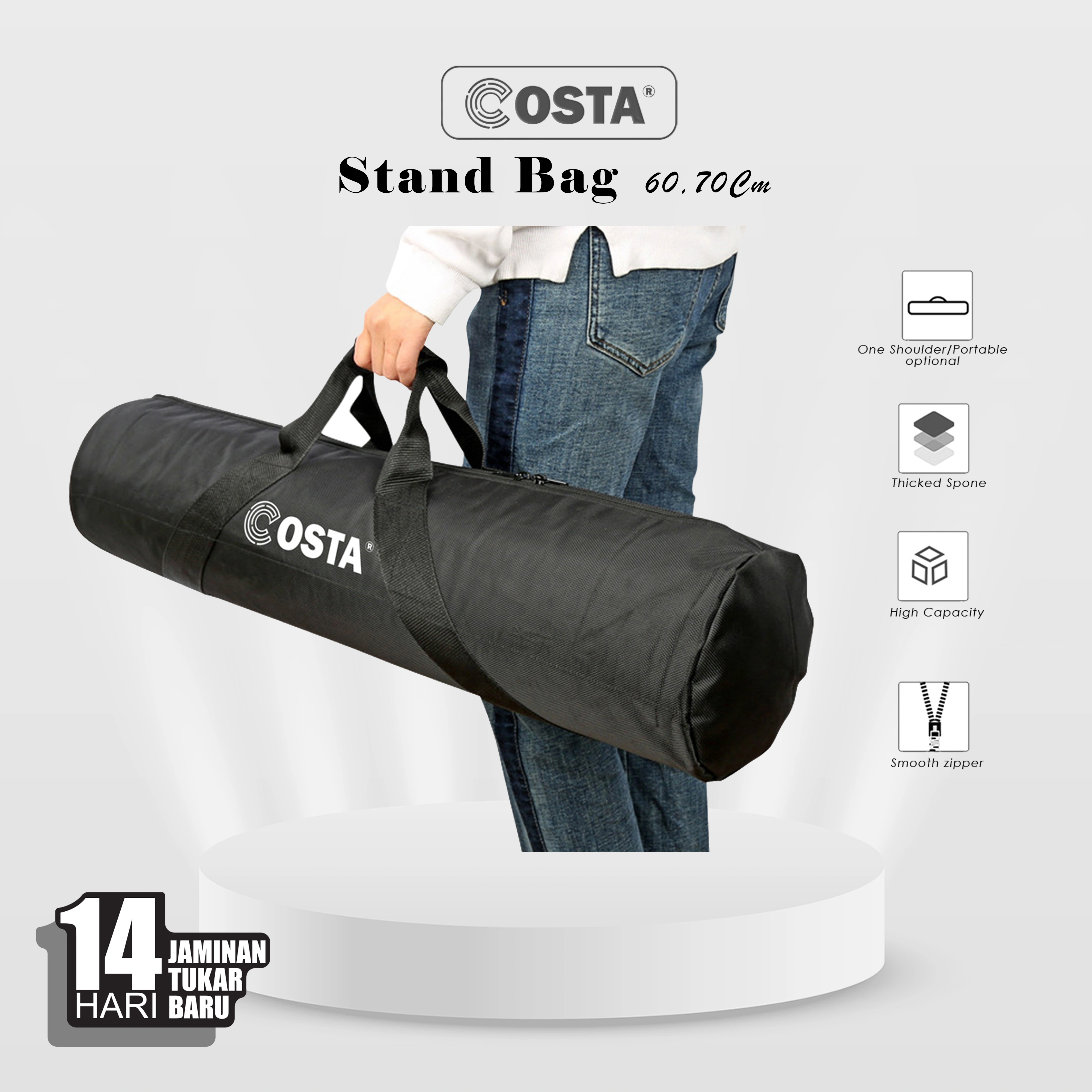COSTA Bag Nylon Light Stand 10mm / Size 80cm / three compartments